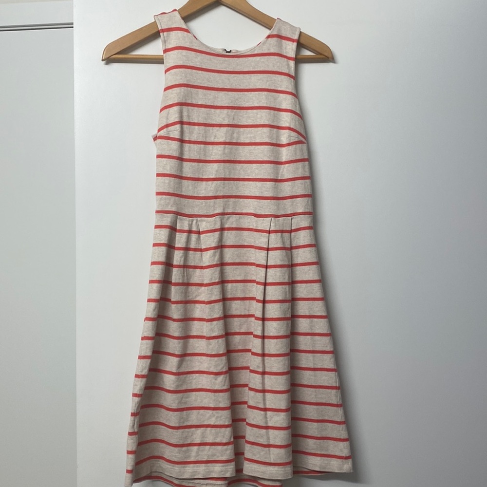 Red Striped LOFT Dress